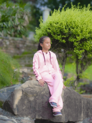 Pink Butterflies- Zipper With Trouser