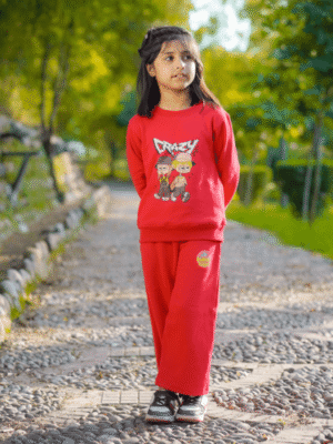 Crazy Girls -Sweat Shirt With Trouser and Jacket